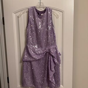 Shoshanna Purple Sequin Mini Dress
